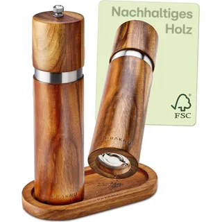 niboline Salz-/Pfeffermühle Akazienholz unbefüllt