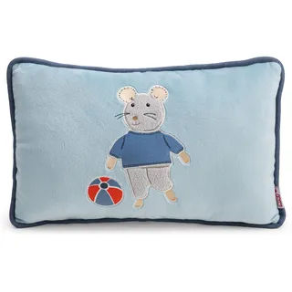 NICI Kissen Maus Sam 43x25cm - Weiches Plüsch-Dekokissen, liebevolle Wohnaccessoire für Kinderzimmer, Sofa & Bett, süße Geschenkidee für Kinder & Fans | 63337