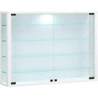 VCM Wandvitrine Vitrosa L, weiß