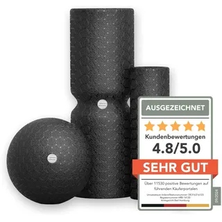 Liebscher & Bracht Original Faszien-Set: Faszienrolle und Faszienball (je 2 Stück) Faszienrollenset, Massageball & Rollen Made in Germany, Übungs-App