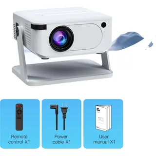 Projektor, HD-Auflösung, Drahtlose Konnektivität, Weiß, EU-Stecker