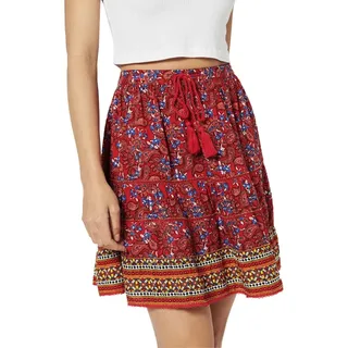 Superdry Vintage Embellished Mini Rock - Paisley Red Aop - S