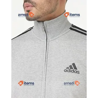 Adidas Herren Logo Trainingsanzug M Grau Heather Schwarz/Weiß Trainingsanzüge