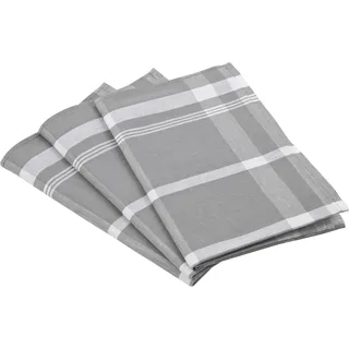 Ross "Exclusiv", Blockkaro, 50% Baumwolle, 50% Leinen, 50x70 cm,