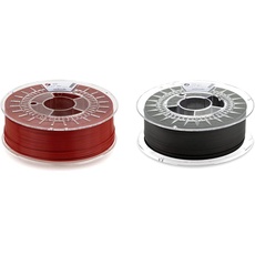 extrudr® PETG ø1.75mm (1.1kg) 'HELLFIRE RED/ROT' - 3D Drucker Filament & ® XPETG MATT ø1.75mm (1kg) 'SCHWARZ' - 3D Drucker Filament - Made in Austria - höchste Qualität zum fairen Preis!