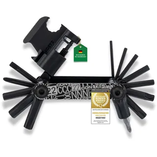 CON-TEC Pocket Gadget F22 Stealth 22 in 1 Multitool schwarz