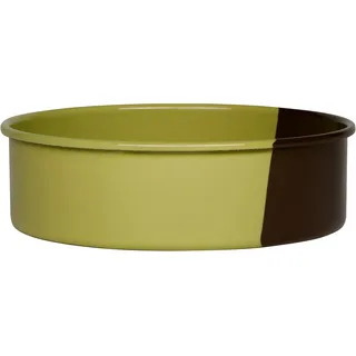 Riess, 0494-572, Tortenform Ø 26cm, SCHOKO/PISTAZIE SARAH WIENER, Emaille, Volumen (empf.): 3,1 Liter, Herstellung in Österreich, LBH: 27,5x27,5x8,1cm, 1,064kg, Backform, Spülmaschinenfest, Ofenfest