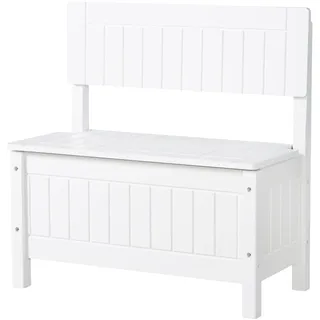 roba Kindersitzbank 57 x 58,5 x 30 cm Holzwerkstoff massiv weiß