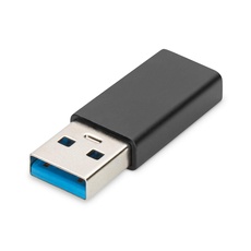 Bild von USB-C 3.0 [Buchse] auf USB-A 3.0 [Stecker], Adapter, schwarz