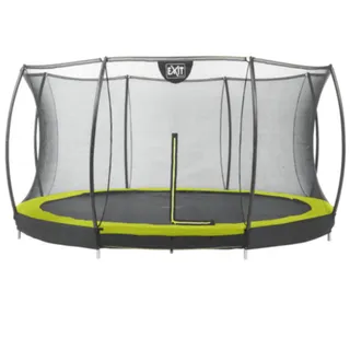 Silhouette Bodentrampolin 427 cm inkl. Sicherheitsnetz grün