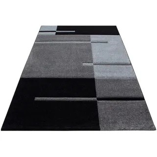 Läufer , Grau , Textil , Karo , rechteckig , 80x300 cm , Oeko-Tex® Standard 100 , für Fußbodenheizung geeignet, schmutzabweisend, für Hausstauballergiker geeignet, lichtunempfindlich, antistatisch, pflegeleicht, strapazierfähig, leicht zusammenrollbar , Teppiche und Böden, Teppiche, Teppichläufer, Läufer