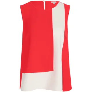 Shirtbluse ALBA MODA "Bluse Bluse", Damen, Gr. 40, rot (koralle, creme), Obermaterial: 100% Polyester PES., Modern, normal, Blusen Shirtbluse