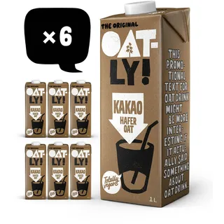 Oatly Haferdrink Kakao - Packung mit 6 (6 x 1 Liter)