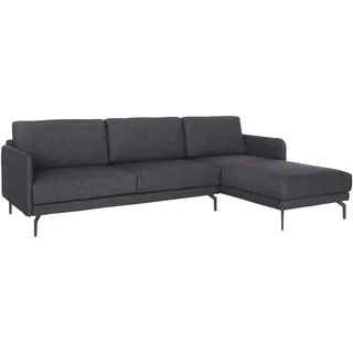 Creation BY ROLF BENZ Ecksofa »CR.450, Designecksofa, Polsterecke, L-Form«, Armlehne sehr schmal, Breite 234 cm, Alugussfüße in umbragrau, schwarz