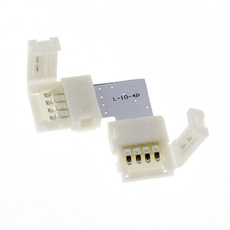 RGB 10mm Verbinder (Kreuz, L und T) Eck -Verbinder RGB Adapter Clipverbinder (L (Eck)-Verbinder)