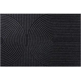 Blumtal FUßMATTE 60/90 cm Anthrazit , Textil , Grafikmuster , Quadratisch , 60x90 cm , Teppiche und Böden, Schmutzfangmatten, Fußmatten