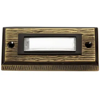 HEIDEMANN 70301 Klingelplatte mit Namensschild 1fach Bronze 24 V/1A