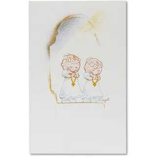 Mopec X705.2 Prägung Kommunion Pita Manschettenknöpfe, Weiß, 25 Stück, Papier, Einheitsgröße