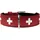 SWISS Hundehalsband Rot/Schwarz 55