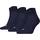 Socken Quarter Plain 3 Paar Blau 39-42