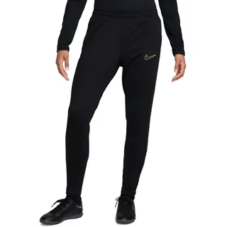 Nike Damen Hose W Nk Df Academy Pant, Black/Black/Metallic Gold, DX0508-015, M