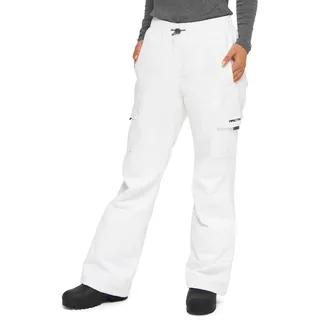 Arctix Damen Lumi Cargo-Schneehose Zum Überziehen, mit Fleece Gefüttert, weiß, Medium (8-10) Short