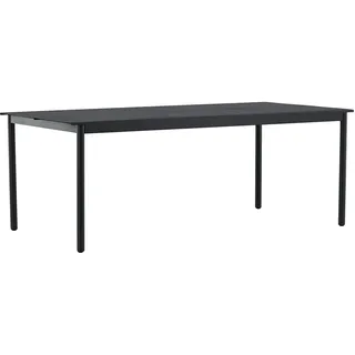 Venture Home Modena-Dining Table-Black-Aluminium-200100cm Table, Black, 200x100