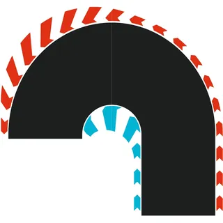 Carrera Hybrid Hairpin Curve 180° L/R