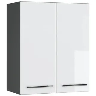 Vicco Hängeschrank Fame-Line Weiß Hochglanz 60 cm , Holzwerkstoff , 3 Fächer , Rechteckig , 60x72x34.1 cm , Küchen, Küchenmöbel, Küchenschränke, Küchenoberschränke