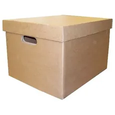 Smartbox 405 x 337 x 285 mm Archiv/Aufbewahrung Box mit Deckel – braun (10 Stück)