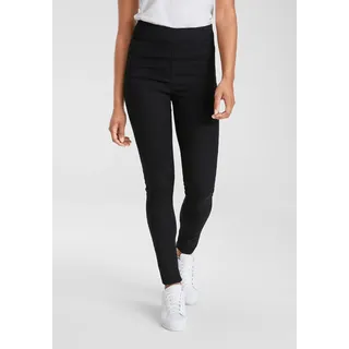 Jeansjeggings ARIZONA, Damen, Gr. 46, N-Gr, schwarz, Denim/Jeans, Obermaterial: 63% Baumwolle, 32% Polyester, 5% Elasthan, Basic, skinny fit lang, Jeans Jeansjeggings, extra-eng geschnittene Beinform, hohe Leibhöhe