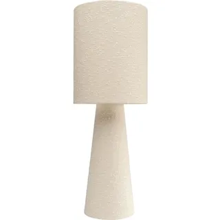 Kare Design Stehlampe Marleen Beige Boucle, 60cm Höhe, Weiß, Baumwolle, Stahl, Moderne Stehleuchte, Schlafzimmer, keine Leuchtmittel inklusive, 60x22x22 cm (HxBxT)