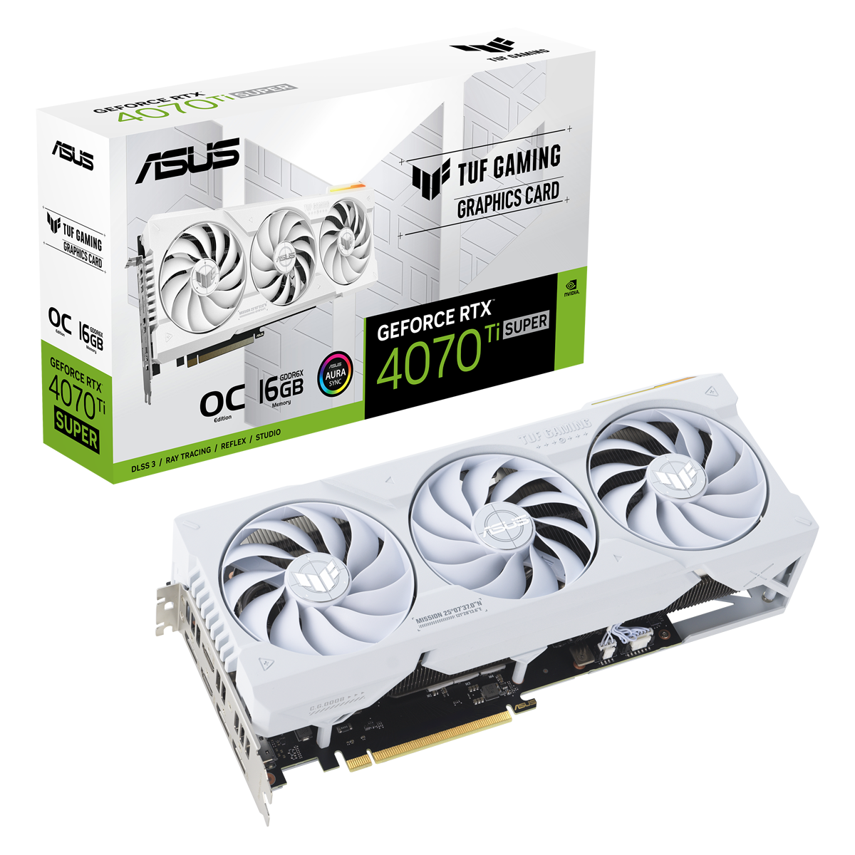 Bild von TUF Gaming RTX 4070 Ti SUPER OC White 16 GB GDDR6X 90YV0KF2-M0NA00