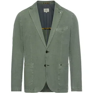 camel active Herren Casual Sakko aus Baumwoll-Leinen-Mix Grün, menswear-54