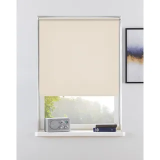 Seitenzugrollo OTTO HOME "THEMSE" Gr. 7, beige (cremeweiß), B:100cm H:150cm, Polyester, Rollos, Seitenzugrollo, Bestseller mit über 3000 4,5-Sterne-Bewertungen, Klemmträger, Topseller