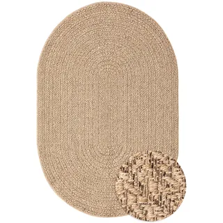 MERINOS Kenzy 2 Juteteppich 140 x 200 cm Beige
