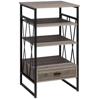 Beliani Regal 56 x 101 x 51 cm Dunkelbraun