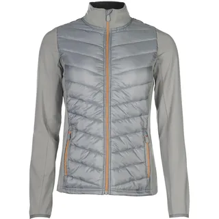 HKM Herren Prag Style Nylon Jacke, Grau/Rosegold, XS