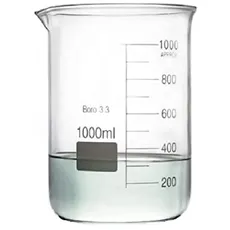 RASOTHERM Becherglas niedrige Form mit Ausguss, (Boro 3.3), 1000 ml