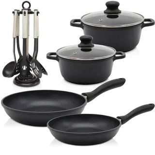 Krüger Aluguss Topf-Set 4-tlg. Kochtopf + Bratpfanne