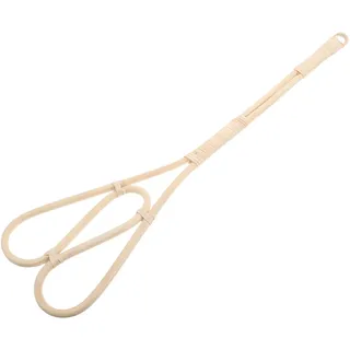 iplusmile Handgewebter Rattan Quilt Duster mit Langem Griff Vielseitiges Staubentfernungswerkzeug für Teppiche Decken Matratzen und Daunenjacken Beschleunigt Trocknung Leicht und Tragbar