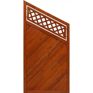 Sichtschutzzaun Toulon 180/135 cm x 90 cm Teak