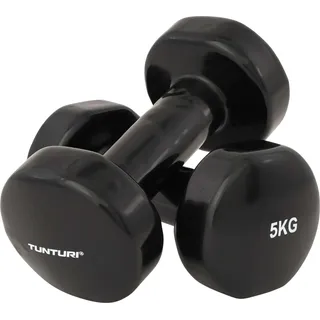 Tunturi Kurzhantel Kurzhantel-Set 2 x 5 kg schwarz