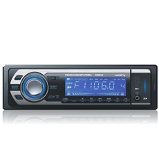 Audiocore AC9300B Autoradio KFZ Radio USB 16GB MMC SD MP3 WMA RDS Fernbedienung BLAU LCD-Display 4 x 50W