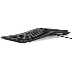 Bild von PERIBOARD-335 DE, Kabelgebundene ergonomische mechanische Tastatur – Low-Profile Blue Clicky Switches – Programmierbare Funktion – Kompatibel mit Windows und Mac OS X – Deutsch QWERTZ