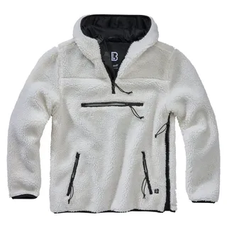 Brandit Textil Brandit Teddyfleece Worker Pullover, weiss, Größe L