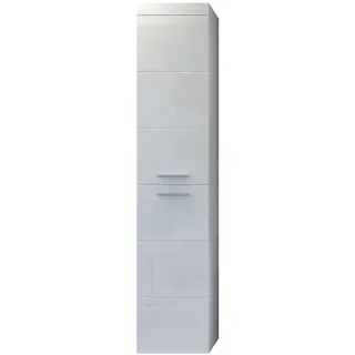 trendteam Devon Hochschrank 35 x 170 x 33 cm Weiß Hochglanz