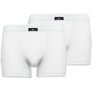 Götzburg Herren Boxershorts, 2er Pack - X-lastic, Unterwäsche, Unterhosen, Logo, einfarbig Weiß 3XL