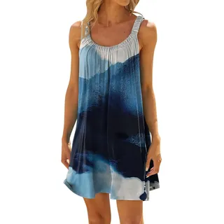 Strandkleider Für Frauen Ab 50 - Boho A Linien Tunika Hängerchen Kleid Damen Sommer Trägerkleid Italienische Mode Beach Dress
