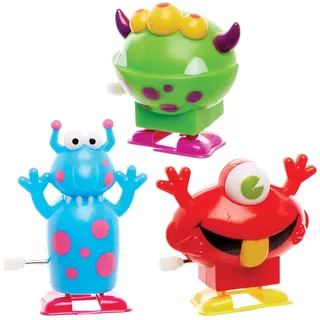 Baker Ross FX447 Monster zum Aufziehen - 3er Pack, Kleine Geschenke für Kinder, Mitgebsel Kindergeburtstag, Kindergeburtstag Gastgeschenke